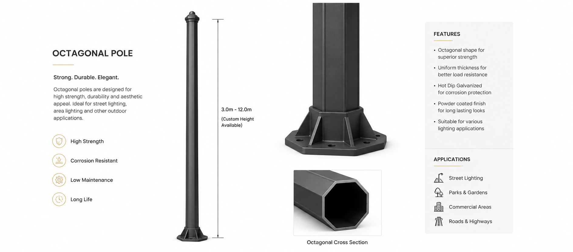 Octagonal Pole